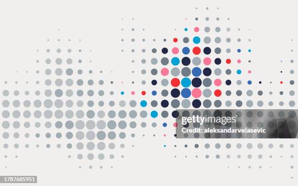 abstract colorful halftone dotted background - wallpaper stock illustrations