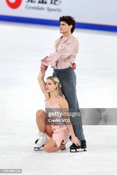 Piper Gilles and Paul Poirier of Canada perform during the Ice dance free dance on day two of the ISU Grand Prix of Figure Skating - Cup of China...