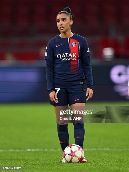 AMSTERDAM Sakina Karchaoui Of Paris Saint Germain During The UEFA amsterdam-sakina-karchaoui-of-paris-saint-germain-during-the-uefa