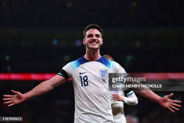 Declan Rice England Midfield Control 31,795,885 Football) Stock Photos, High-Res Pictures, and Images ...