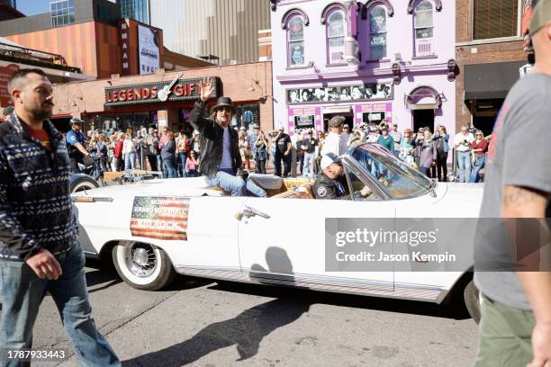 Kid Rock attends the 2023 Veteran's Day Parade on November 11, 2023 in Nashville, Tennessee.