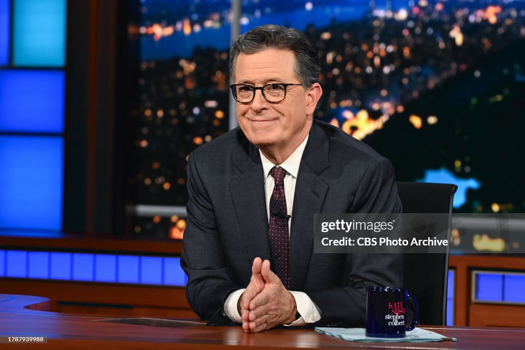 The Late Show with Stephen Colbert during Thursday's November 16