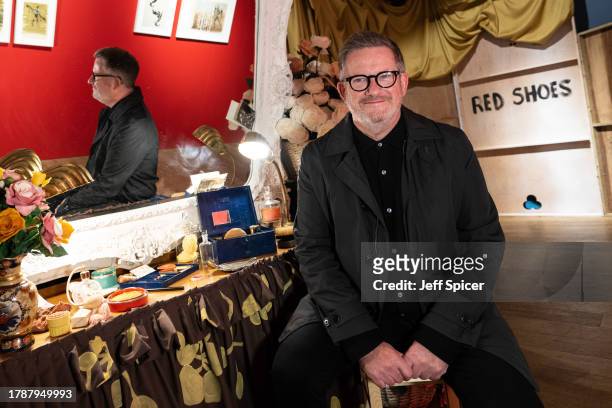 Matthew Bourne visits "The Red Shoes: Beyond the Mirror" exhibition before attending "The Red Shoes" BFI Screening & Q&A at BFI Southbank on November...