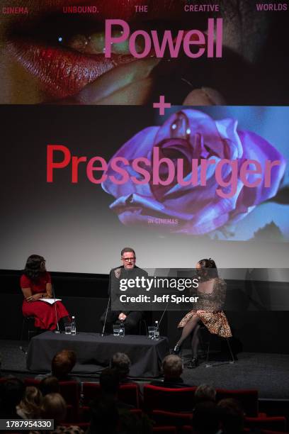 Brenda Emmanus, Matthew Bourne and Ashley Shaw attend the "The Red Shoes" BFI Screening & Q&A at BFI Southbank on November 11, 2023 in London,...