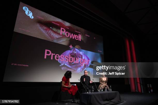 Brenda Emmanus, Matthew Bourne and Ashley Shaw attend the "The Red Shoes" BFI Screening & Q&A at BFI Southbank on November 11, 2023 in London,...