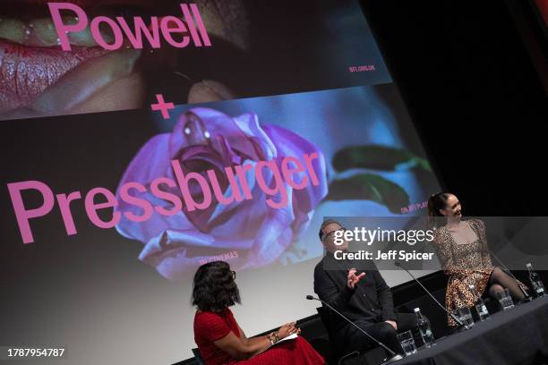 Brenda Emmanus, Matthew Bourne and Ashley Shaw attend the "The Red Shoes" BFI Screening & Q&A at BFI Southbank on November 11, 2023 in London,...