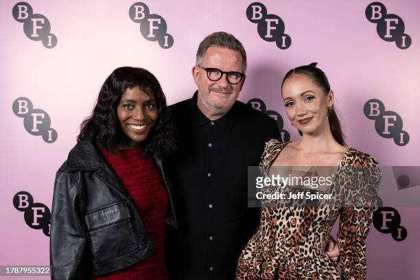 Brenda Emmanus, Matthew Bourne and Ashley Shaw attend the "The Red Shoes" BFI Screening & Q&A at BFI Southbank on November 11, 2023 in London,...