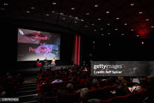 Brenda Emmanus, Matthew Bourne and Ashley Shaw attend the "The Red Shoes" BFI Screening & Q&A at BFI Southbank on November 11, 2023 in London,...