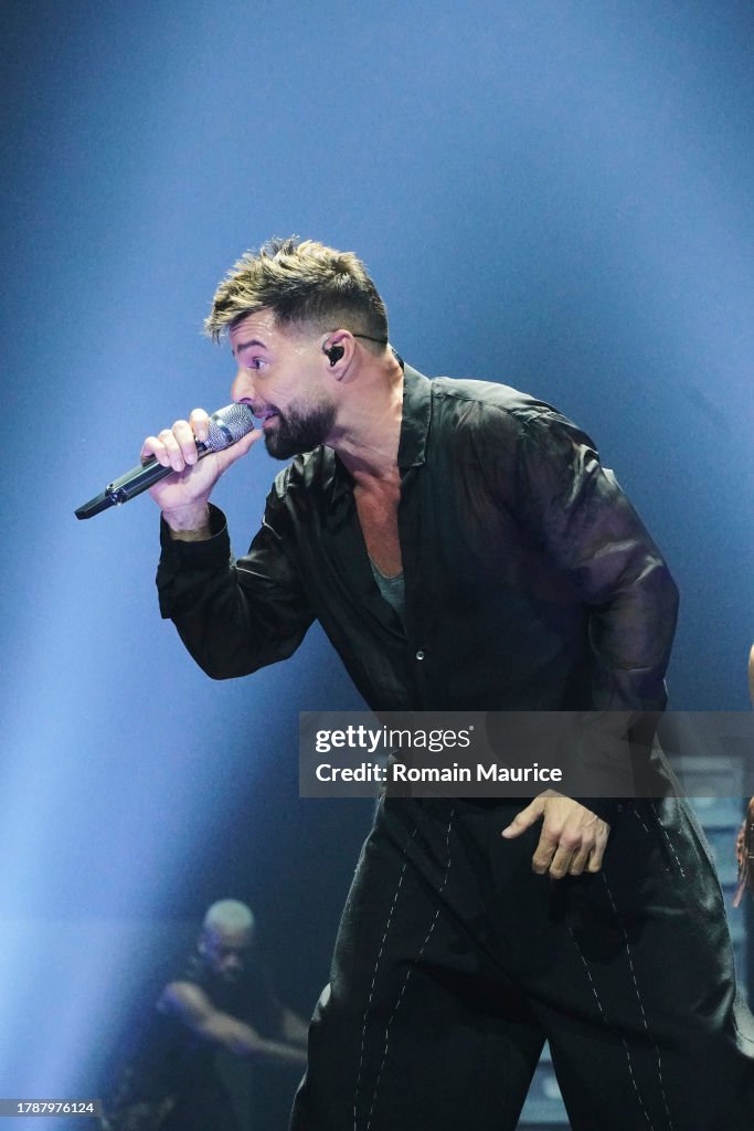 187 Ricky Concert Ricky Martin performs at Kaseya Center on November 10, 2023 in Miami ...
