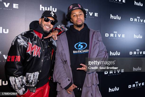 Executive Producer Swizz Beatz and son Nasir Dean joins press and influencers in a screening and reception of their new Hulu docuseries, "Drive with...