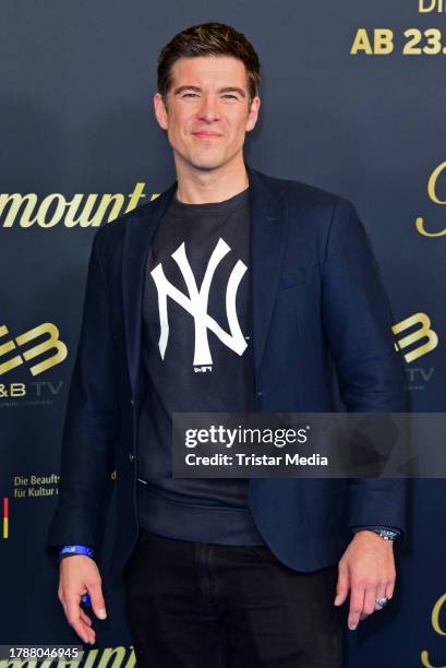 Philipp Danne attends the "Eine Billion Dollar" premiere at Kino International on November 17, 2023 in Berlin, Germany.