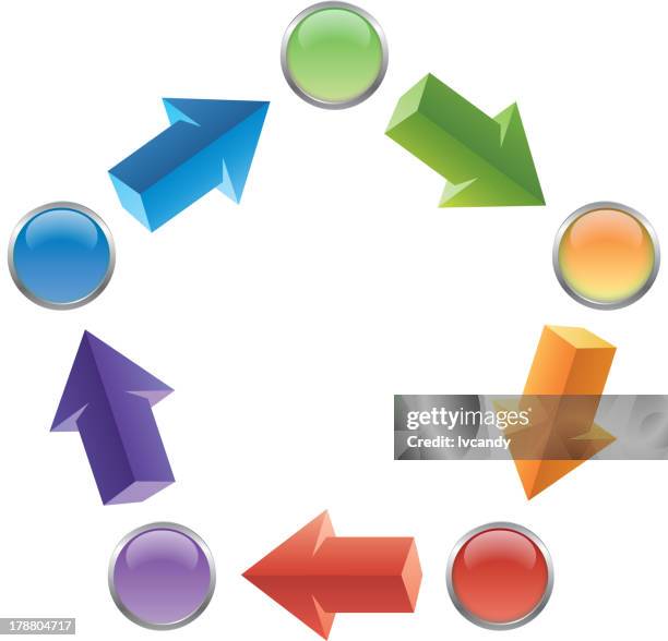 5 Step Progression Rrows Five Steps Arrows High-Res Vector Graphic - Getty Images