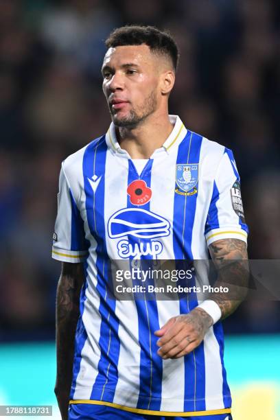 Marvin Johnson of Sheffield Wednesday during the Sky Bet Championship match between Sheffield Wednesday and Millwall at Hillsborough on November 11,...