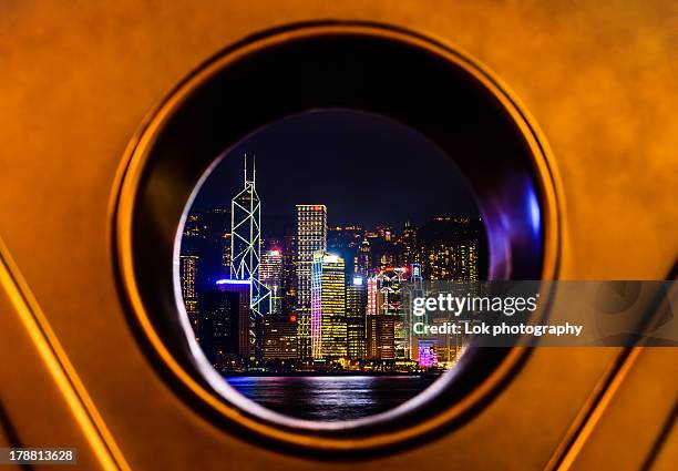 night light - star ferry stock pictures, royalty-free photos & images