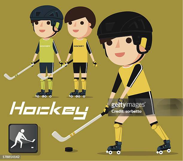 hockey player - learning objectives text stock illustrations