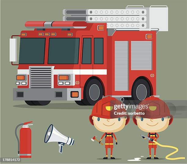 76 Pompier Enfant Illustrations - Getty Images