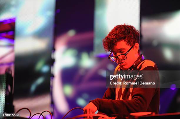 Alvin Risk performs during Electric Zoo 2013 at Randall's Island on August 30, 2013 in New York City.