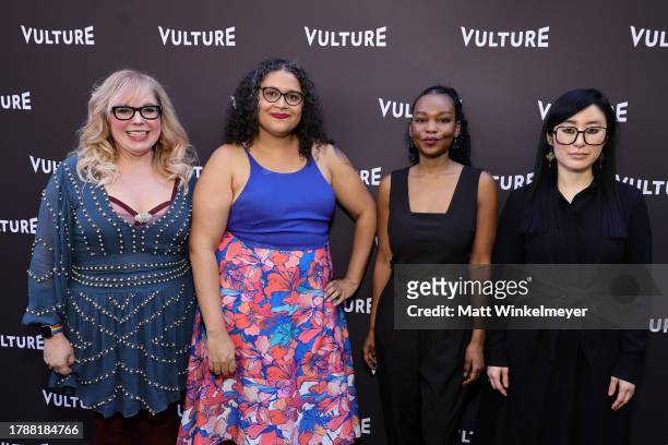 Kirsten Vangsness, Gabrielle Bellot, Nafissa Thompson-Spires, and Reese Okyong Kwon attend New York Magazine's Vulture Festival LA at Goya Studios on...