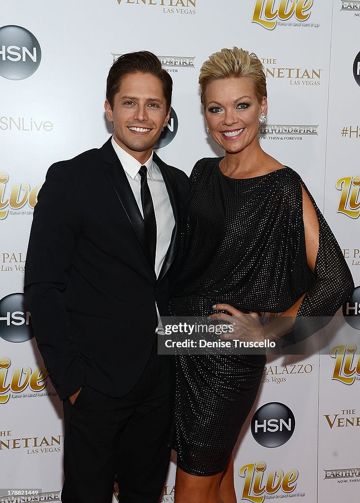 Brett Chukerman and Callie Northagen arrive at HSN Live broadcast