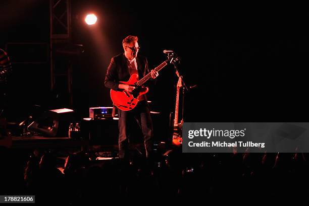 Guitarist Joselo Rangel of Cafe Tecvba performs live at Nokia Theatre L.A. Live on August 30, 2013 in Los Angeles, California.