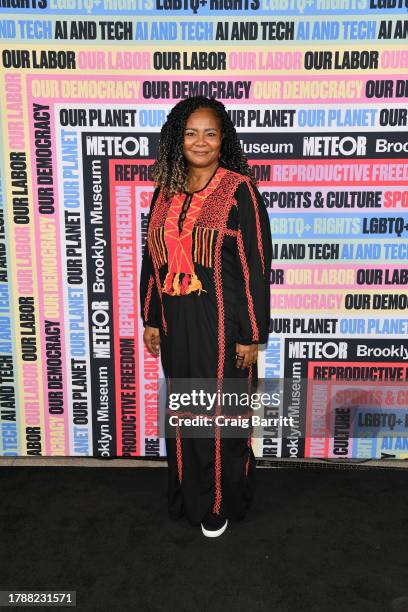 Tonya Pinkins attends The Meteor: Meet the Moment at Brooklyn Museum on November 11, 2023 in Brooklyn, New York.