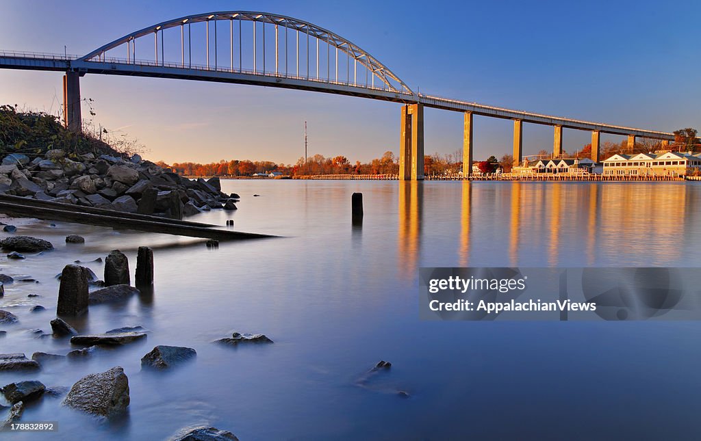 Bridge over Canal in Chesapeake City, Maryland.