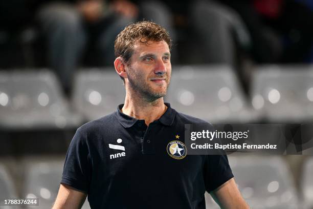 Fabio STORTI head coach of Paris Volley during the French Marmara Spike League volley ball match between Paris Volley and Nantes Reze Metropole...