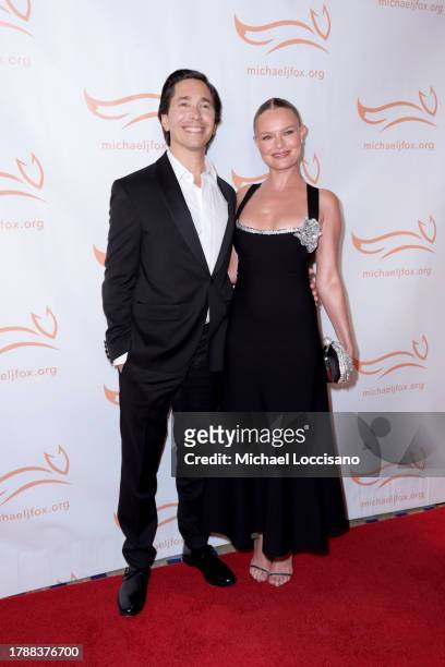Justin Long and Kate Bosworth attend as The Michael J. Fox Foundation Hosts A Funny Thing Happened On The Way To Cure Parkinson's at Cipriani South...