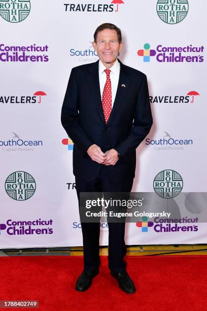 Senator Richard Blumenthal attends the Connecticut Children's Annual Gala at Connecticut Convention Center on November 11, 2023 in Hartford,...