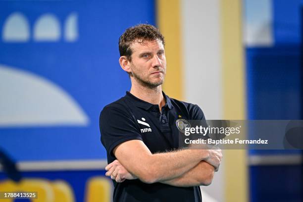 Fabio STORTI head coach of Paris Volley during the French Marmara Spike League volley ball match between Paris Volley and Nantes Reze Metropole...
