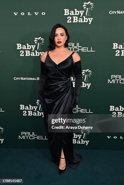 Demi Lovato attends 2023 Baby2Baby Gala Presented By Paul Mitchell at Pacific Design Center on November 11, 2023 in West Hollywood, California.