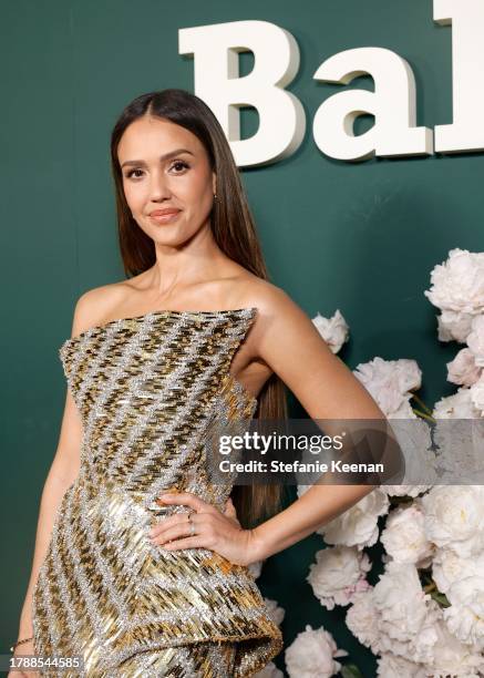 Jessica Alba attends 2023 Baby2Baby Gala Presented By Paul Mitchell at Pacific Design Center on November 11, 2023 in West Hollywood, California.