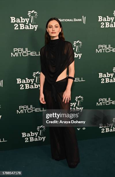 Phoebe Tonkin attends 2023 Baby2Baby Gala Presented By Paul Mitchell at Pacific Design Center on November 11, 2023 in West Hollywood, California.