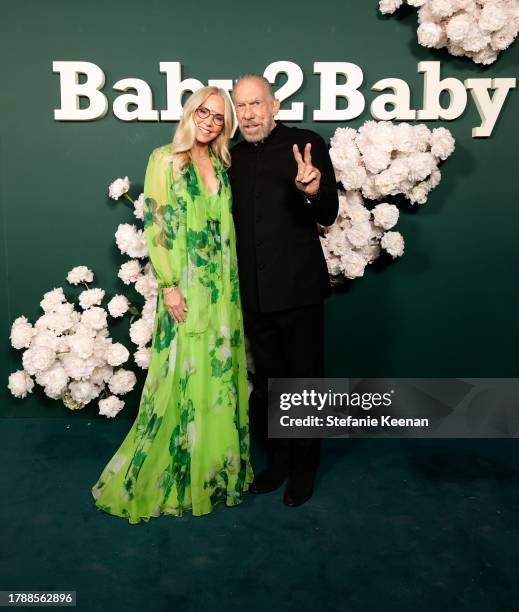 Eloise DeJoria and John Paul DeJoria attend 2023 Baby2Baby Gala Presented By Paul Mitchell at Pacific Design Center on November 11, 2023 in West...