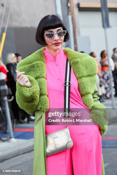 Qveen Herby attends the 10th Anniversary Celebration of Ashton Michael Atelier with "Punk-Tsugi" on November 11, 2023 in Los Angeles, California.