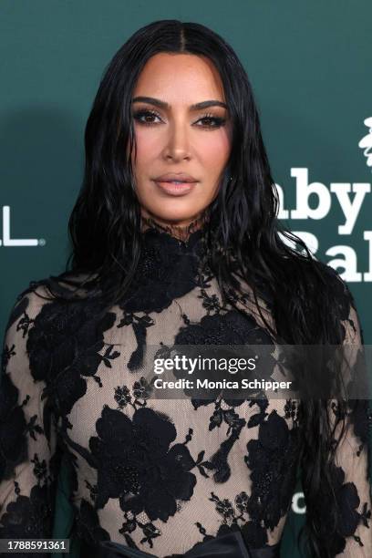 Kim Kardashian attends the 2023 Baby2Baby Gala Presented By Paul Mitchell at Pacific Design Center on November 11, 2023 in West Hollywood, California.