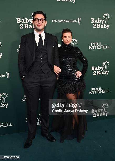 Elliot Grainge and Sofia Richie Grainge attend 2023 Baby2Baby Gala Presented By Paul Mitchell at Pacific Design Center on November 11, 2023 in West...