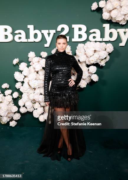 Sofia Richie attends 2023 Baby2Baby Gala Presented By Paul Mitchell at Pacific Design Center on November 11, 2023 in West Hollywood, California.
