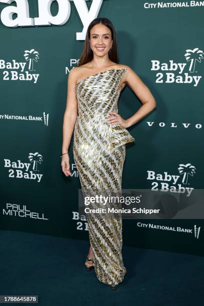 Jessica Alba attends the 2023 Baby2Baby Gala Presented By Paul Mitchell at Pacific Design Center on November 11, 2023 in West Hollywood, California.