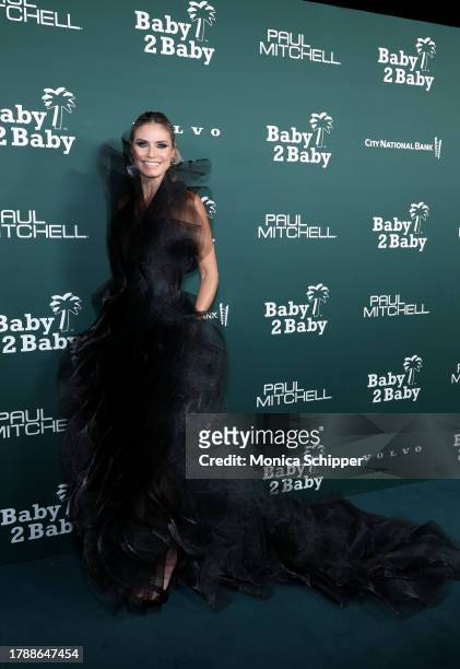 Heidi Klum attends the 2023 Baby2Baby Gala Presented By Paul Mitchell at Pacific Design Center on November 11, 2023 in West Hollywood, California.