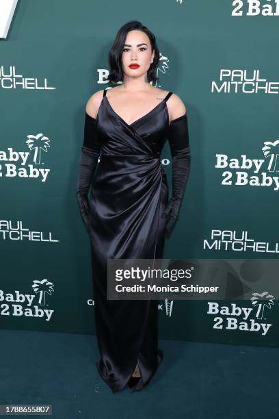 Demi Lovato attends the 2023 Baby2Baby Gala Presented By Paul Mitchell at Pacific Design Center on November 11, 2023 in West Hollywood, California.