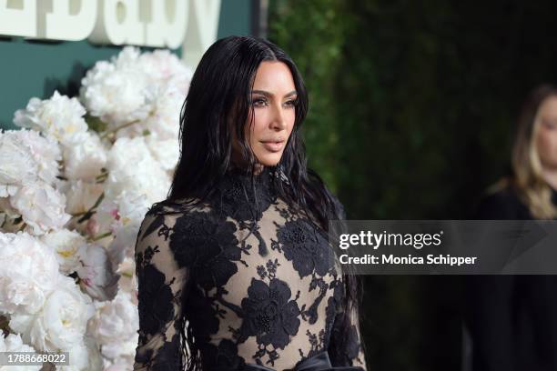 Kim Kardashian attends the 2023 Baby2Baby Gala Presented By Paul Mitchell at Pacific Design Center on November 11, 2023 in West Hollywood, California.