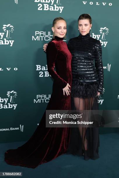Nicole Richie and Sofia Richie Graing attend the 2023 Baby2Baby Gala Presented By Paul Mitchell at Pacific Design Center on November 11, 2023 in West...