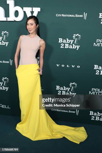 Chriselle Lim attends the 2023 Baby2Baby Gala Presented By Paul Mitchell at Pacific Design Center on November 11, 2023 in West Hollywood, California.