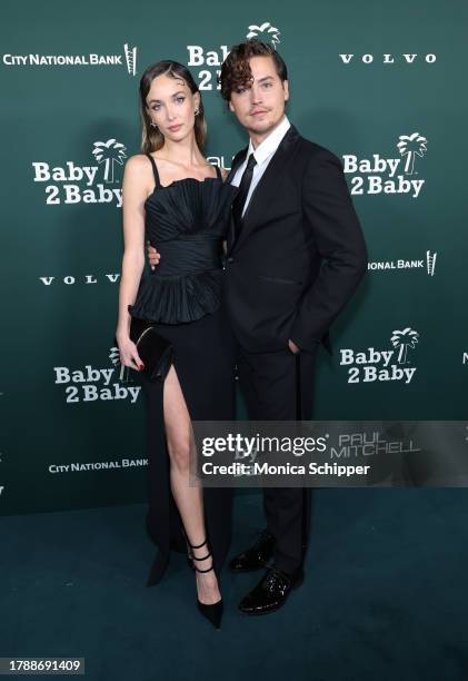 Ari Fournier, and Cole Sprouse attend the 2023 Baby2Baby Gala Presented By Paul Mitchell at Pacific Design Center on November 11, 2023 in West...