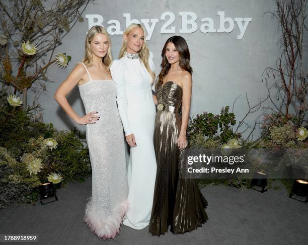 Kelly Sawyer Patricof, Co-CEO, Baby2Baby, Molly Sims, and Norah Weinstein, Co-CEO, Baby2Baby attend 2023 Baby2Baby Gala Presented By Paul Mitchell at...