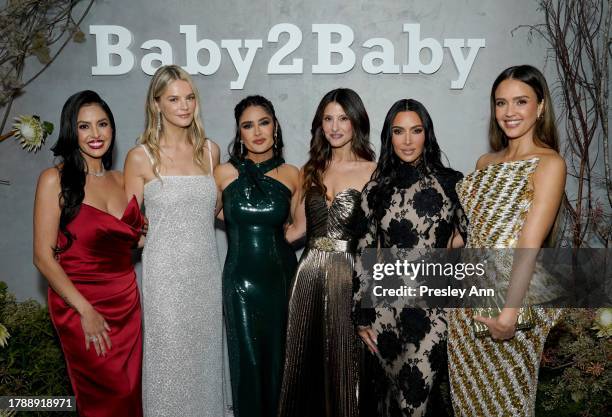 Vanessa Bryant, Kelly Sawyer Patricof, Co-CEO, Baby2Baby, Salma Hayek Pinault, Norah Weinstein, Co-CEO, Baby2Baby, Kim Kardashian and Jessica Alba...