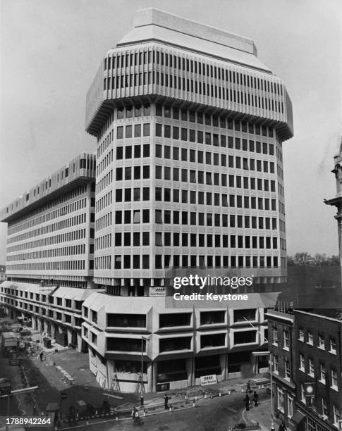 Exterior view of the Home Office building at 50 Queen Anne's Gate , on Petty France in Westminster, London, England, 7th May 1976. The...