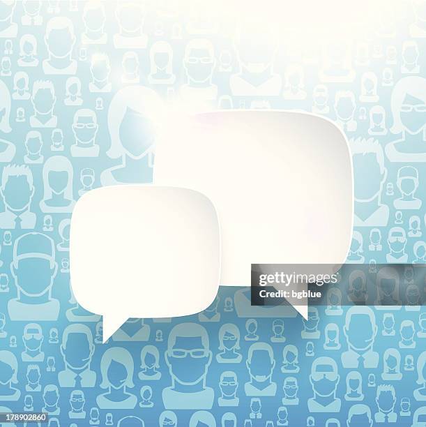 529 People Talking Blank Background High Res Illustrations - Getty Images