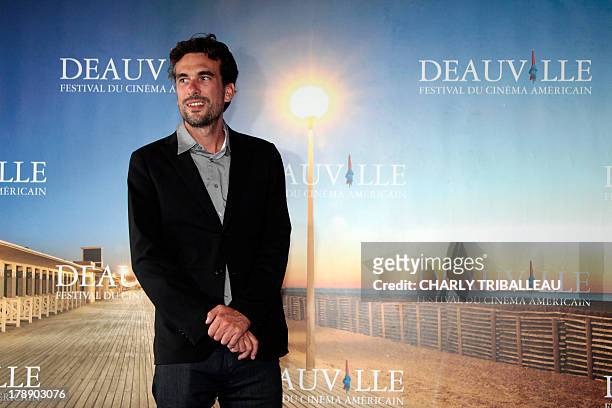 French film director Alexandre Moors poses during a photocall to present the film "Blue Caprice" as part of the 39th Deauville's US Film Festival on...